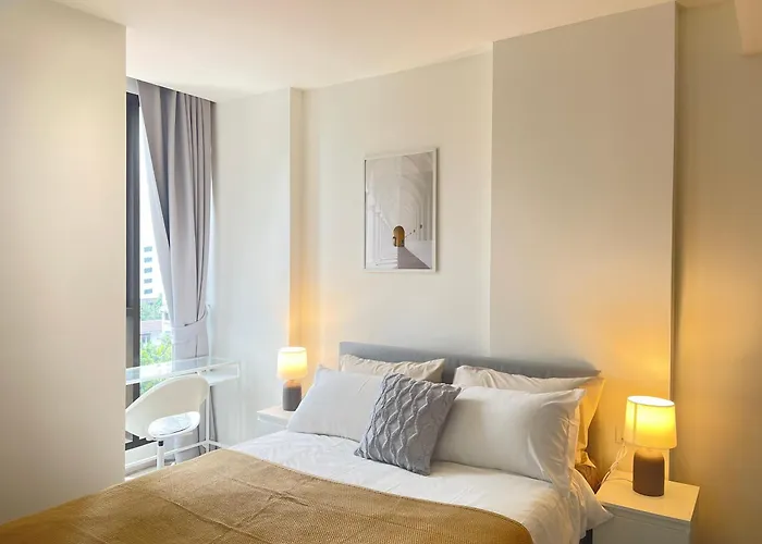 Sukhumvit10 Asoke Nana Terminal 21 Korea Town 月租公寓 免费接机服务 *