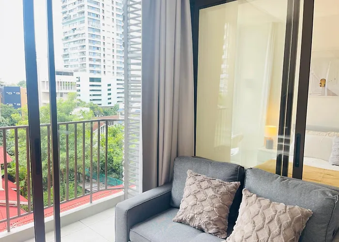Sukhumvit10 Asoke Nana Terminal 21 Korea Town 月租公寓 免费接机服务 Bangkok